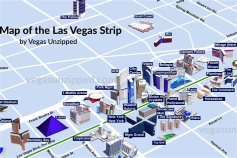 las vegas strip property map